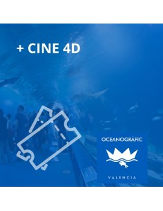 Entrada Oceanogràfic General  + Cine 4D