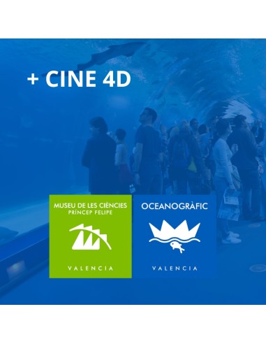 Entrada Oceanogràfic + Cine 4D + Museu de...