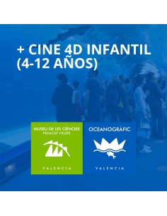 Entrada Oceanogràfic + Cine 4D + Museu de Ciències...