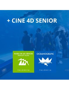Entrada Oceanogràfic + Cine 4D + Museu de Ciències Senior